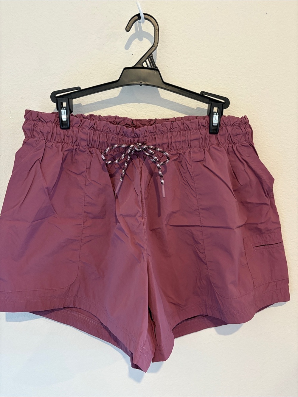 Athletic Track Shorts in Mauve